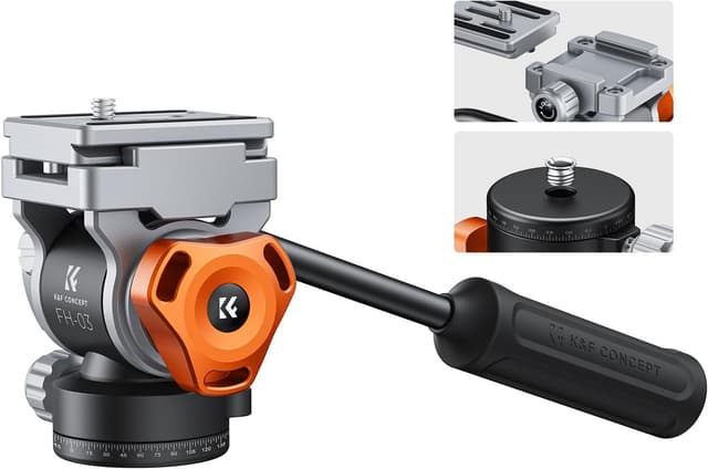 Imagen de K&F CONCEPT FH-03 Fluidkopf 5 kg en OfertitasTOP