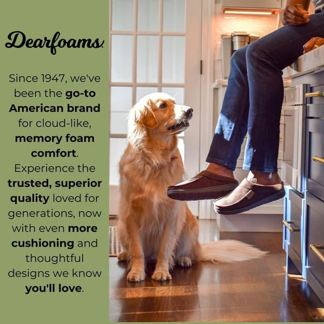 Detalle de Dearfoams Brendan Men's Memory Foam Clog 👞