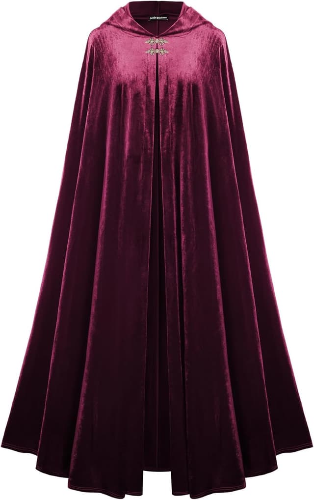 Thumbnail 1 de SCARLET DARKNESS Cape Renaissance maxi velours 1m80