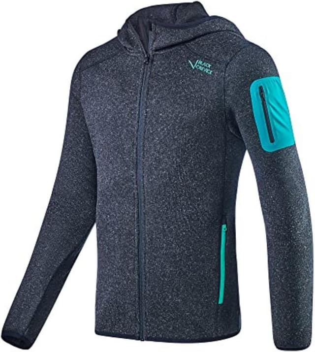 Detalle de Giacca pile Black Crevice con cappuccio