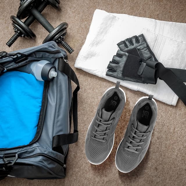 Detalle de Get Fit Men’s Mesh Running Trainers for Walking, Gym and Sport