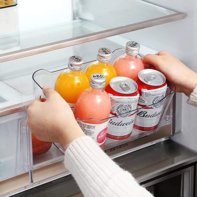 Detalle 2 de Grace Store 4PCS Clear Plastic Storage Organisers