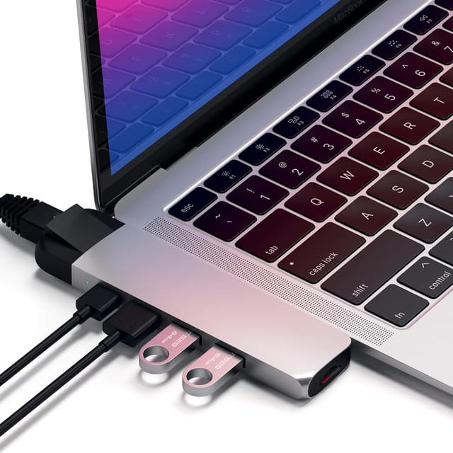 Thumbnail 6 de SATECHI Adattatore Hub Pro Type-C con Ethernet Gigabit, HDMI 4K e USB-C PD per MacBook Pro/Air M2/M1 (grigio siderale)