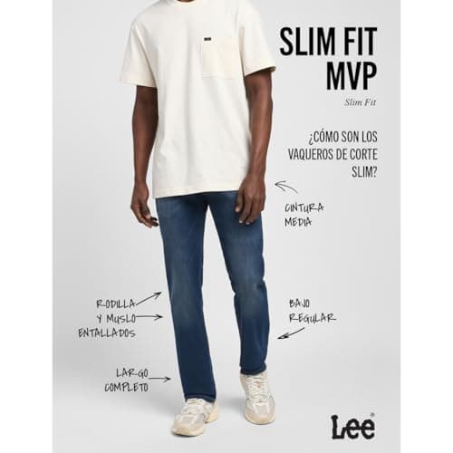Detalle 2 de Lee Slim Fit Mvp Jeans Azul 30W