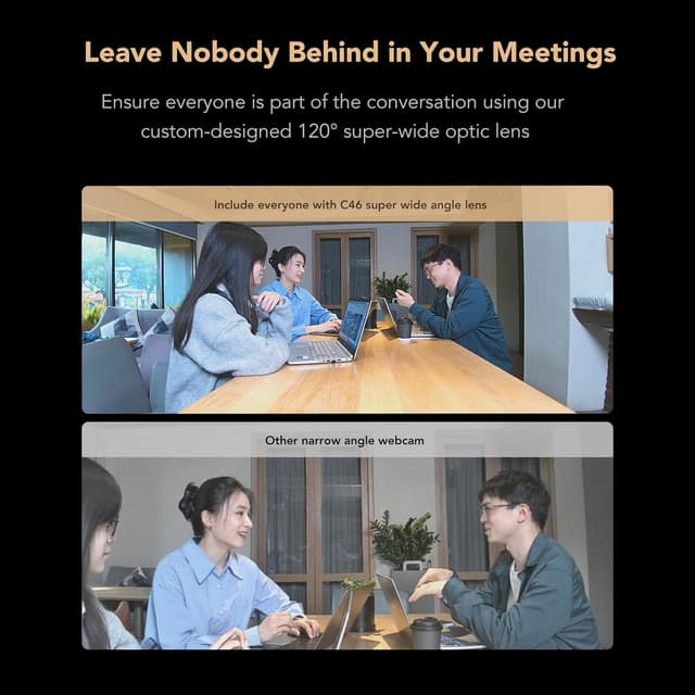 Detalle 2 de Nuroum C46 8MP conference webcam