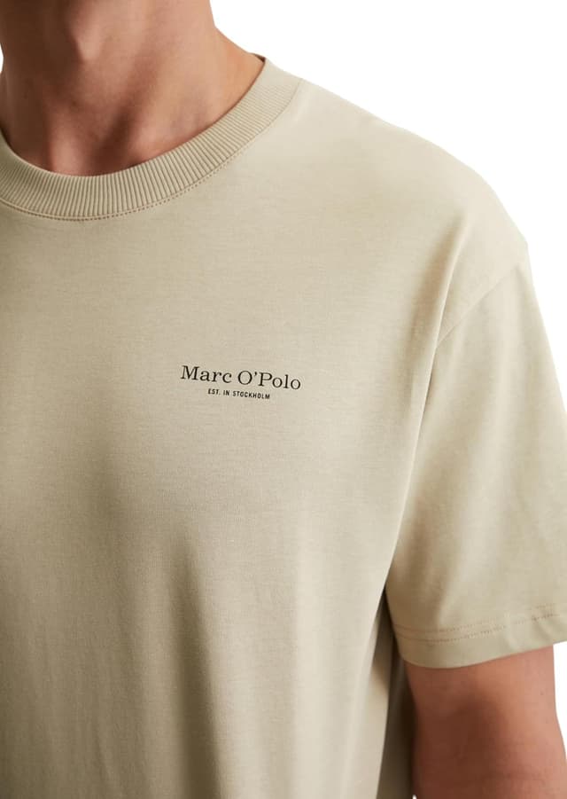 Detalle 2 de Marc O'Polo Herren T-Shirt Rücken-Print Relaxed Fit