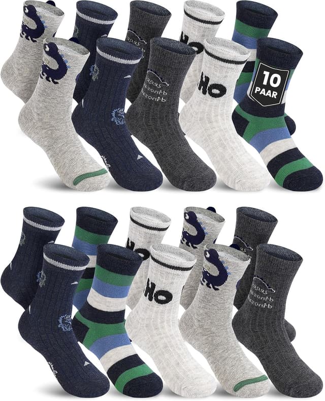 Detalle de Kyopp Socken 10 Paar Kinder Crew Socks