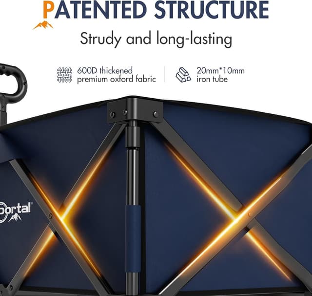 Thumbnail 6 de Portal Beach Trolley on Wheels with Brakes – All-terrain folding beach wagon (up to 110kg)