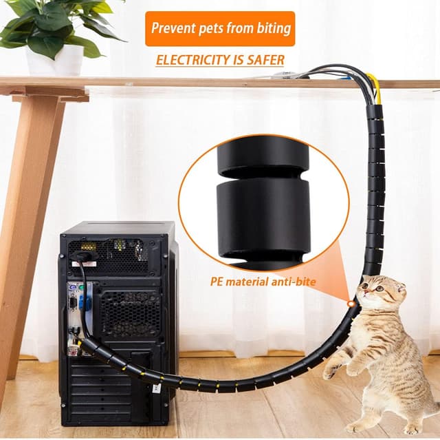 Detalle 2 de EPROICKS Spirale Avvolgi Cavo 3M raccogli cavi