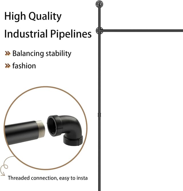 Thumbnail 5 de YheenLf Barra appendiabiti Industrial 105x220 cm