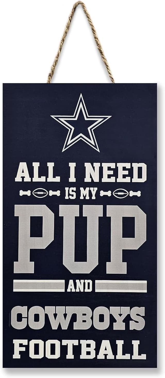 Detalle 2 de NFL Cincinnati Bengals “All I Need Is My Pup and Football” Yard Sign by Pets First