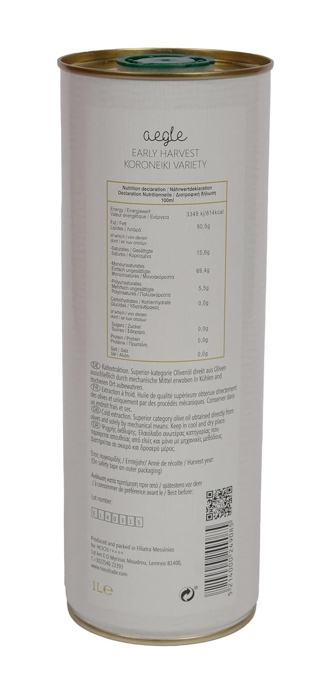 Thumbnail 1 de Aegle 1L natives Olivenöl extra 415 mg/kg 🫒