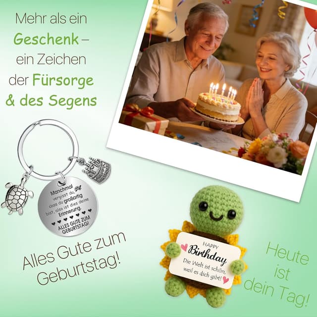 Thumbnail 6 de Farbeele Sonnenblumen-Schildkröte Schlüsselanhänger