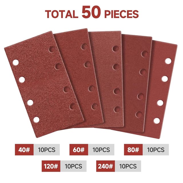 Thumbnail 2 de Sruhrak 93 x 185mm Schleifpapier Set 50 Stück