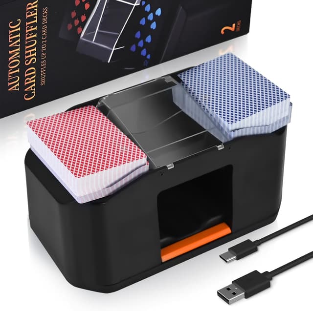 Imagen de Nileole Quiet & Rechargeable 2-Deck Card Shuffler 2000 mAh 🎲 en OfertitasTOP
