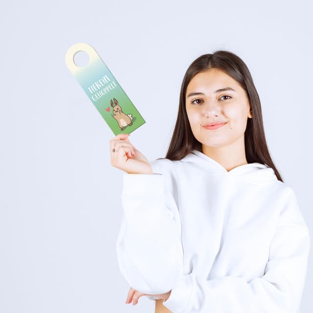 Thumbnail 3 de trendaffe Hereingehoppelt Türhänger Filz 8x27 cm