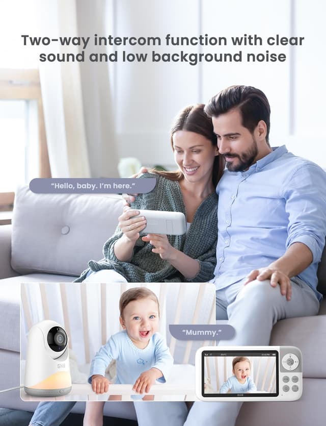 Detalle 2 de GHB Baby Monitor 5 inch 720P HD