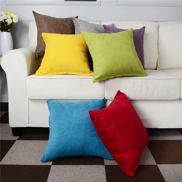 Thumbnail 7 de Topfinel Fundas de Cojín Algodón Lino 45x45cm, Gris🛋