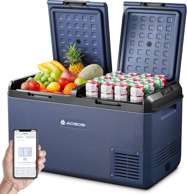 Detalle de AAOBOSI Kompressor-Kühlbox 75 l Dual Zone