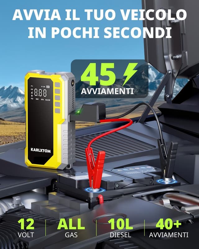 Thumbnail 1 de Karlxtom Booster avviamento auto 12V con compressore 190 PSI ⛽