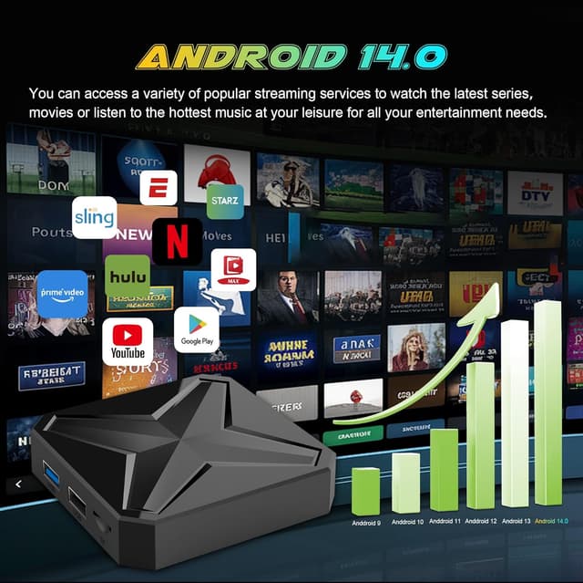 Thumbnail 2 de Android 14.0 TV Box RK3518 Quad Core