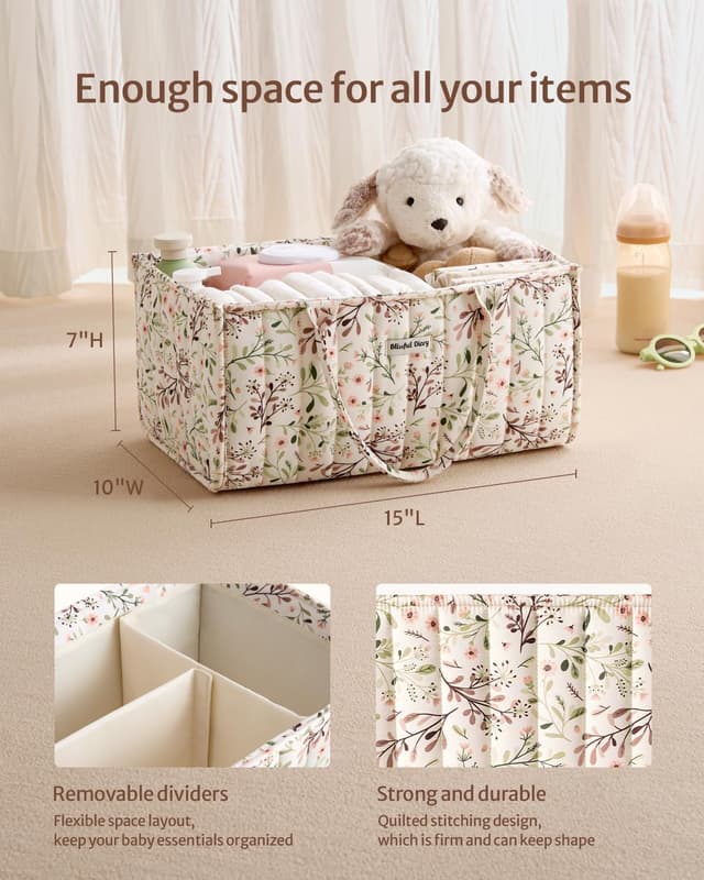 Detalle de Blissful Diary Nappy Caddy Organiser 1 basket