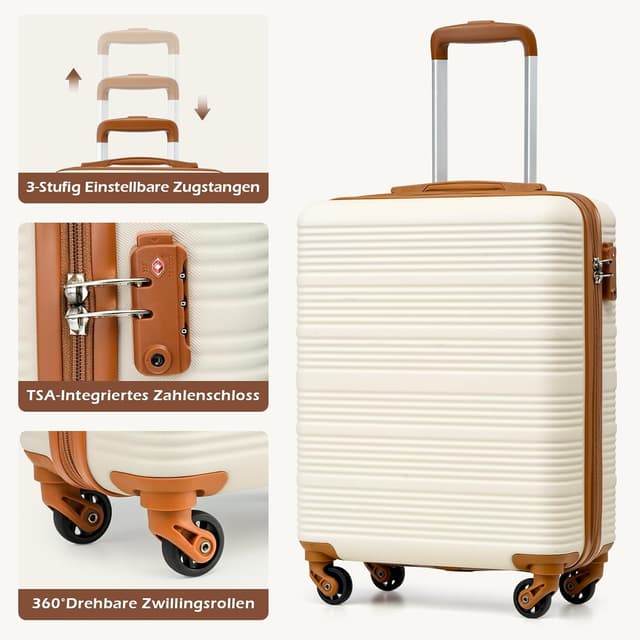 Thumbnail 2 de COOLIFE Handgepäck Koffer 55x40x20cm