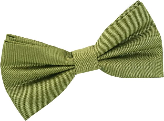 Thumbnail 6 de DQT Plain Shantung Wedding Tuxedo Pre-Tied Bow Tie for Men