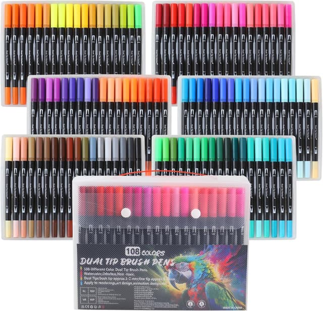 Thumbnail 6 de HYNEXLK 78 Colours dual tip brush pens