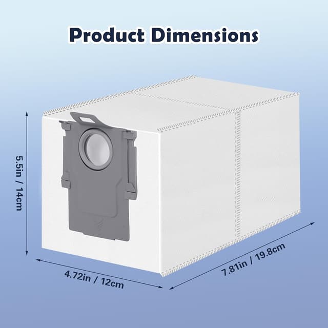 Thumbnail 6 de 12 Pack Vacuum Bags for Roborock Qrevo, 3L