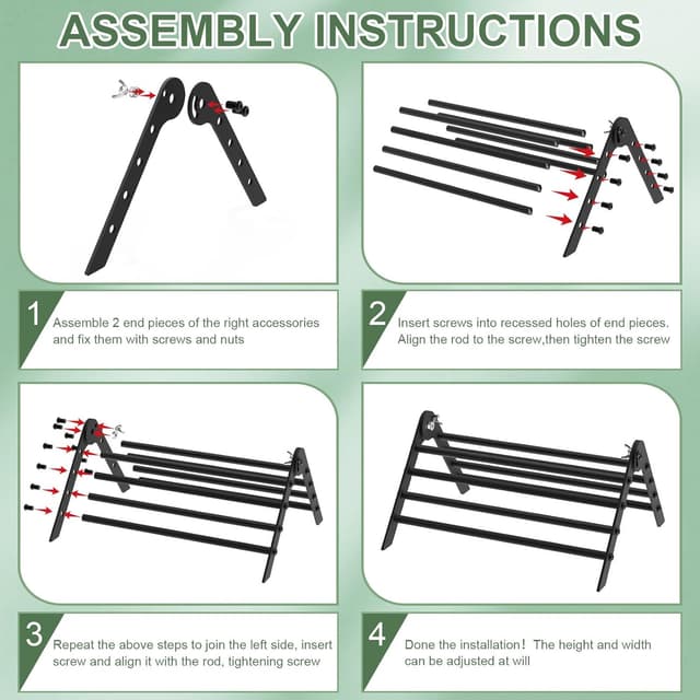 Thumbnail 6 de Giyiprpi Adjustable Metal Chicken Perch 8-roots ๐