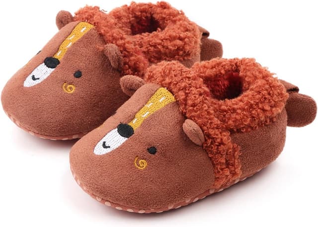 Thumbnail 4 de Baby First Walking Slippers Fleece Shoes