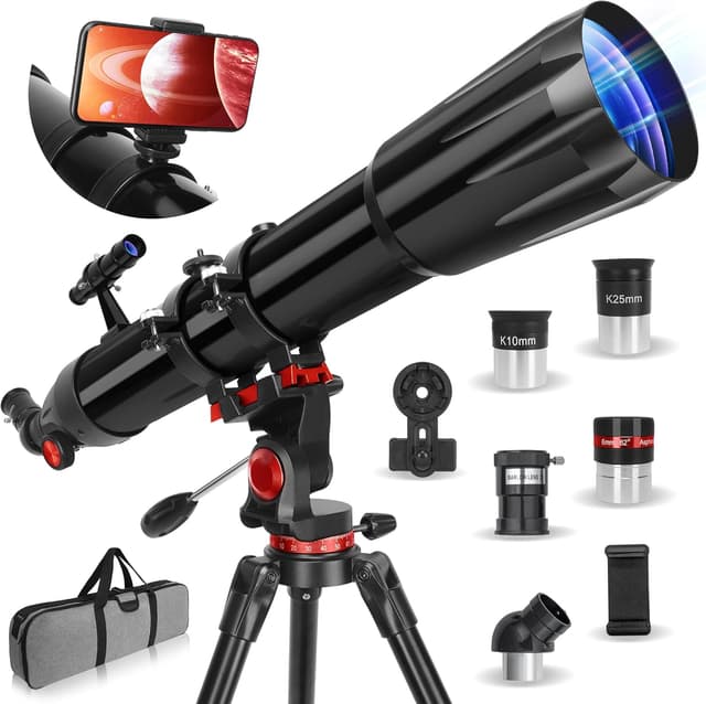 Imagen de HETEKAN Telescope 90mm Aperture 450X Magnification en OfertitasTOP