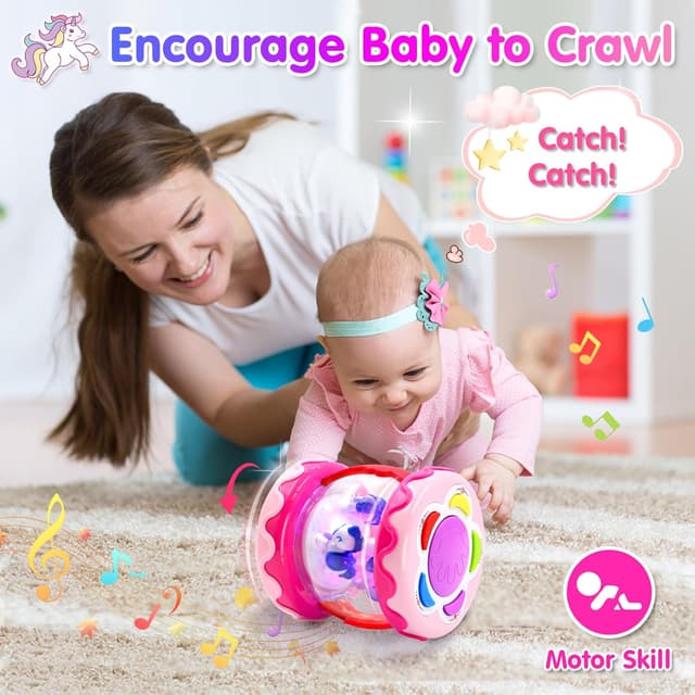 Thumbnail 3 de Unicorn Carousel Rotating Projector Light Up Toy ðŸŽ