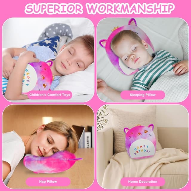 Detalle 2 de Vicloon oreiller peluche chat 21 cm