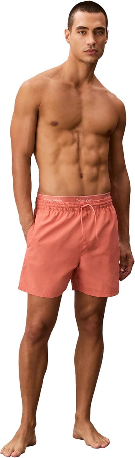 Detalle de Calvin Klein Medium Drawstring Lv00n61023 pantaloni da nuoto da uomo con coulisse