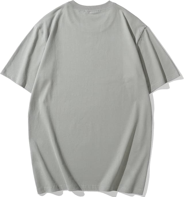 Detalle de VEIISAR Herren dickes Rundhals Langarm-T-Shirt aus 100% Baumwolle (Heavy-Duty, vorgewaschen)