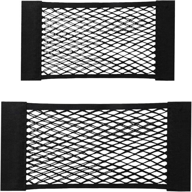 Imagen de JCKD 2 pcs Black Adhesive Mesh Cargo Net 60 x 25cm en OfertitasTOP