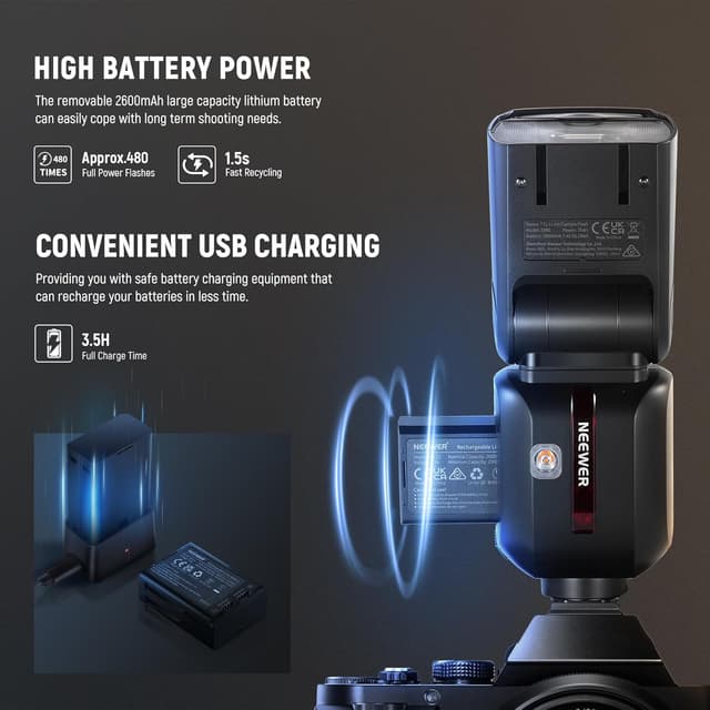 Thumbnail 6 de Neewer Z880-S 76Ws TTL Camera Flash ⚡