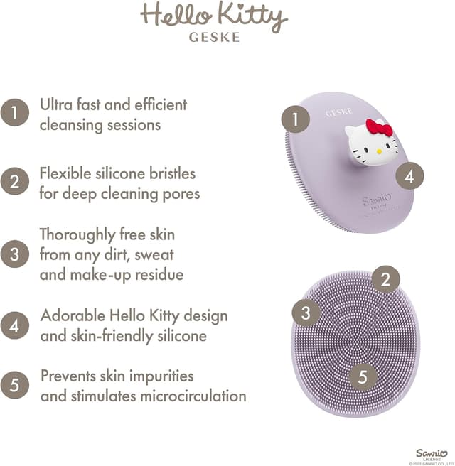 Detalle 2 de GESKE x Hello Kitty SmartAppGuided 3 in 1 Brosse visage