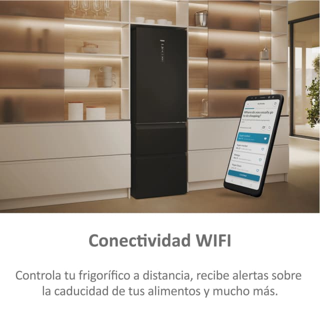 Detalle 2 de Haier HTW5618DNPT frigorífico combi No Frost