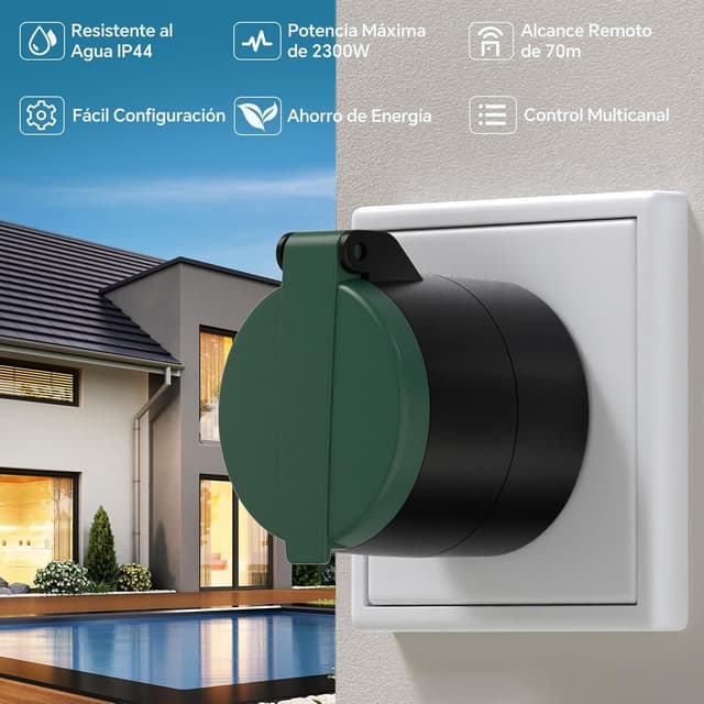 Thumbnail 2 de TOUCHXEL Pack de 3 Enchufes Inteligentes IP44