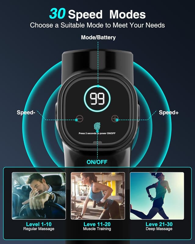 Thumbnail 1 de Massage Gun Deep Tissue 30-speed handheld massager