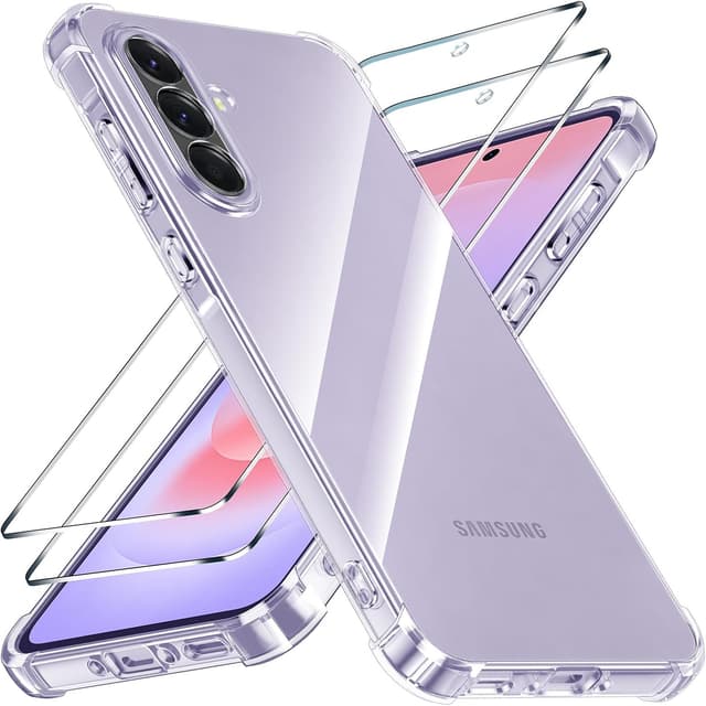 Detalle de Coque Yohii pour Samsung Galaxy A37 5G avec protection caméra et 2 verres trempés (transparent)