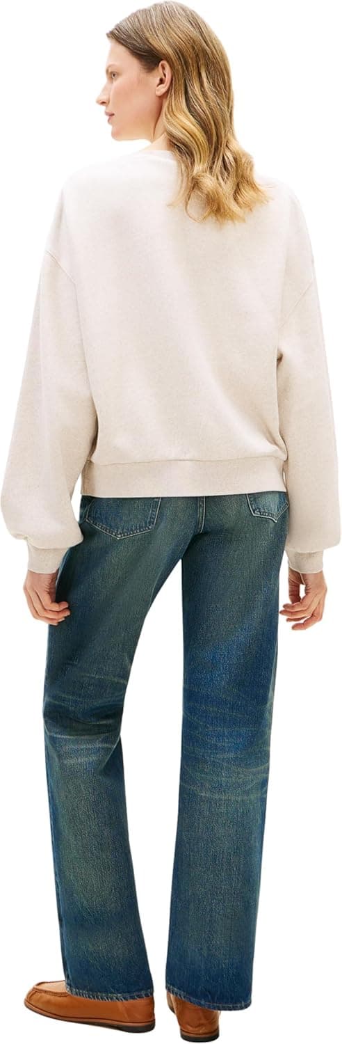 Detalle 2 de Tommy Hilfiger Modern Script Terry Sweatshirt Ww0ww47846 felpa pullover da donna