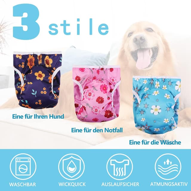 Detalle 2 de Demigreat Läufigkeitshose M für Hündinnen