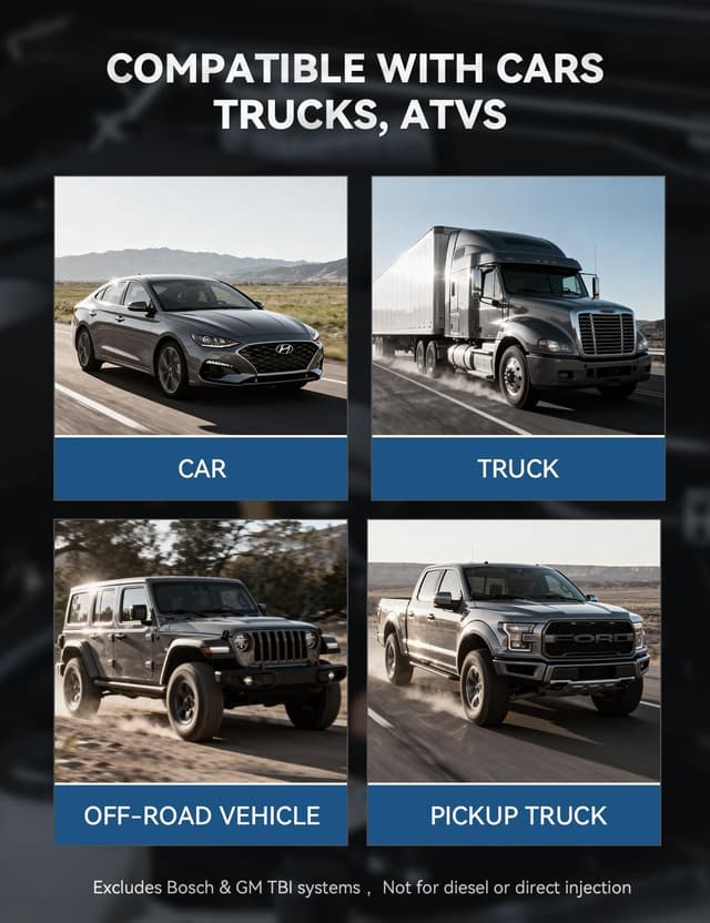 Thumbnail 6 de AUTOWN Fuel Pressure Tester Kit 0-140 PSI