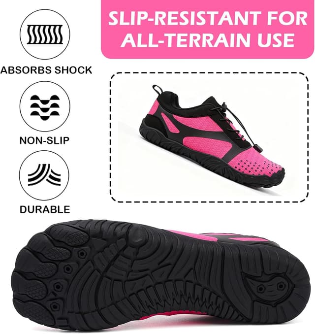 Detalle de DimaiGlobal Scarpe Barefoot minimaliste unisex per trail, indoor e outdoor con suola a battistrada antiscivolo