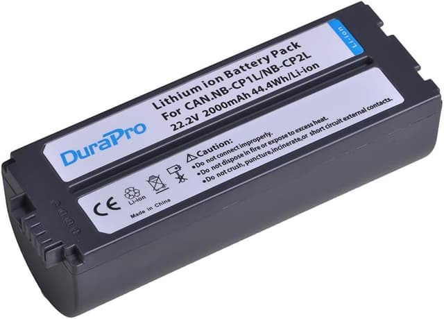 Detalle 2 de DuraPro NB-CP2L Akku mit 2000 mAh für Canon SELPHY (kompatibel zu NB-CP1L / NB-CP2L)
