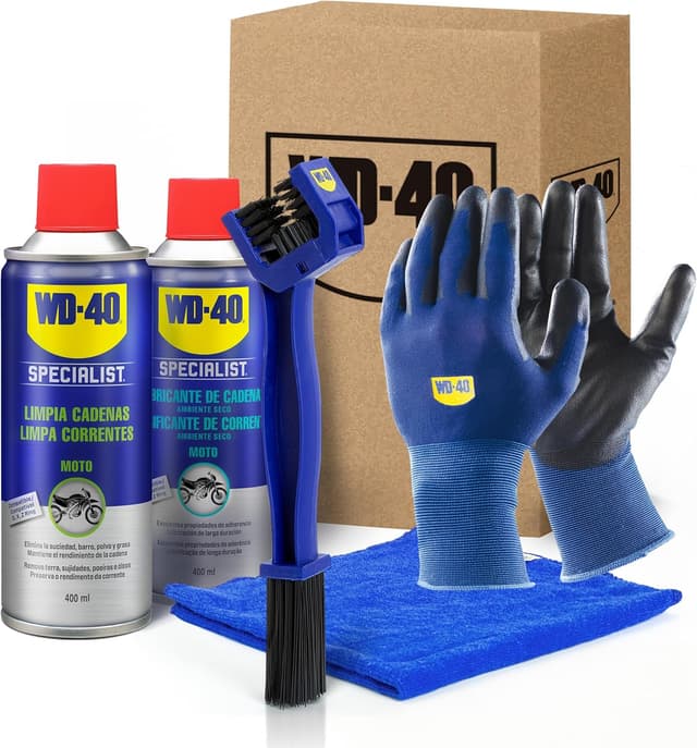 Detalle de WD-40 Specialist Kit Mantenimiento Cadena Moto